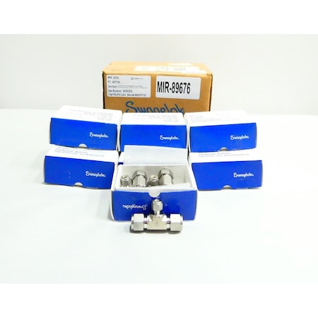 Swagelok 1/2IN 1/2IN 1/4IN STAINLESS TUBE TUBE TUBE PIPE TEE, 50PK SS-810-3-8-4